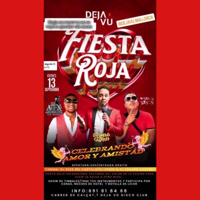 fiesta roja, fiesta latina palma de Mallorca