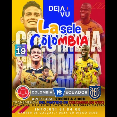 Transmision del partido colombia Ecuador en Mallorca